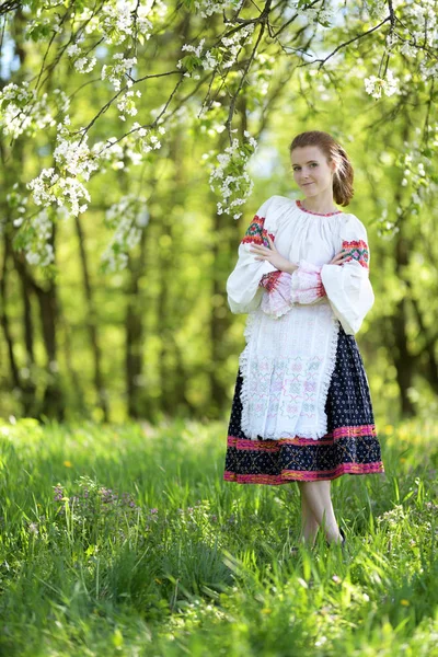 Slovakya Folkloru Geleneksel Kıyafet — Stok fotoğraf