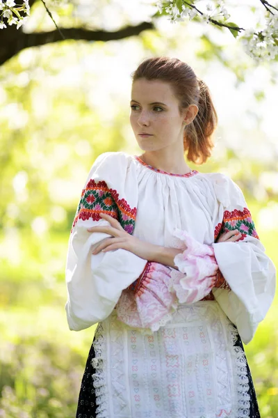 Folclore Eslovaco Traje Tradicional — Fotografia de Stock