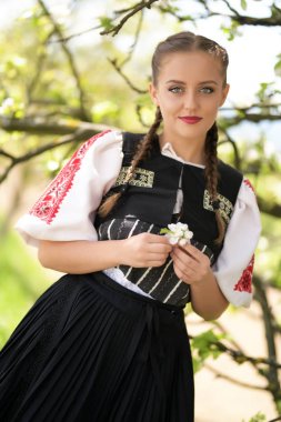 Slovakya folkloru. Geleneksel kıyafet.