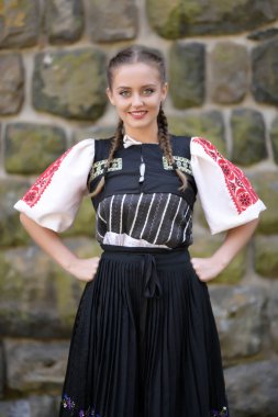 Slovakya folkloru. Geleneksel kıyafet.