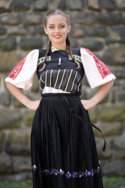 Slovakya folkloru. Geleneksel kıyafet.
