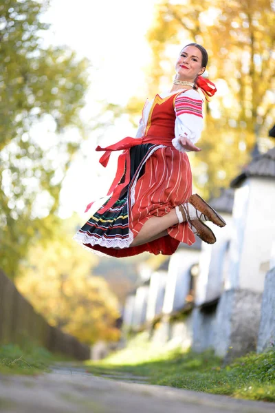 Slovak Folklore Slovak Folk Girl — Stock Photo, Image