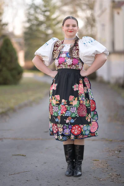 Girl National Dress — Stock Photo, Image