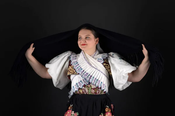 Mulher Vestido Nacional Ucraniano Tradicional — Fotografia de Stock