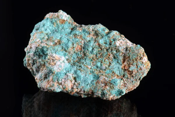 Tiro Macro Piedra Mineral Natural Tirolita Verde — Foto de Stock