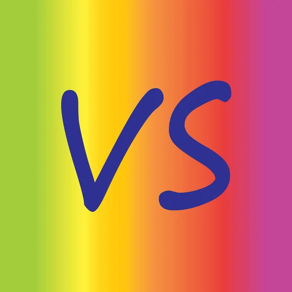 Versus Logo. VS Vector Letters Illustration. Icono de la competencia. Símbolo de lucha . — Archivo Imágenes Vectoriales