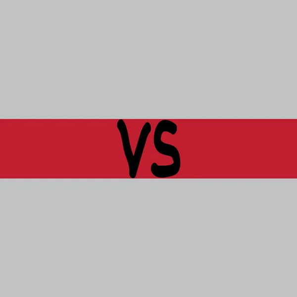 Versus Logo. VS Vector Letters Illustration. Icono de la competencia. Símbolo de lucha . — Vector de stock