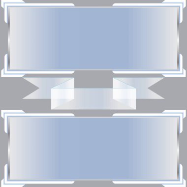 Şeffaf afiş izole. Vektör çizim