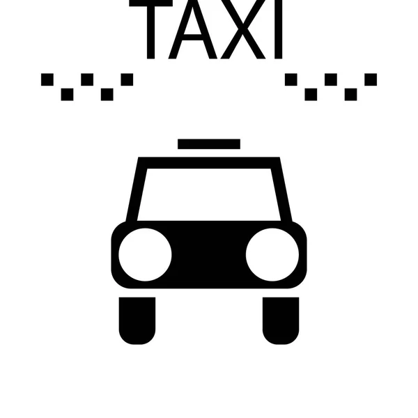Taxi ikonra. Taxi-ikon. — Stock Vector