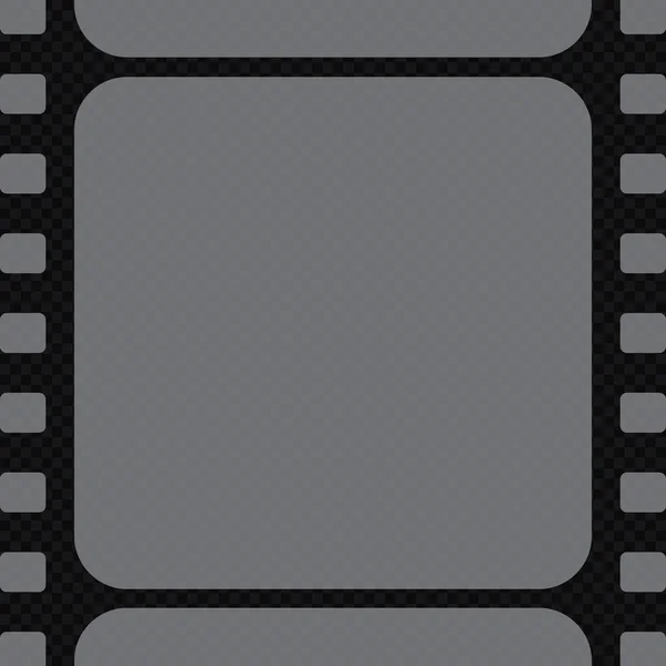 Vektor-Filmstreifen isoliert auf transparentem Hintergrund. — Stockvektor