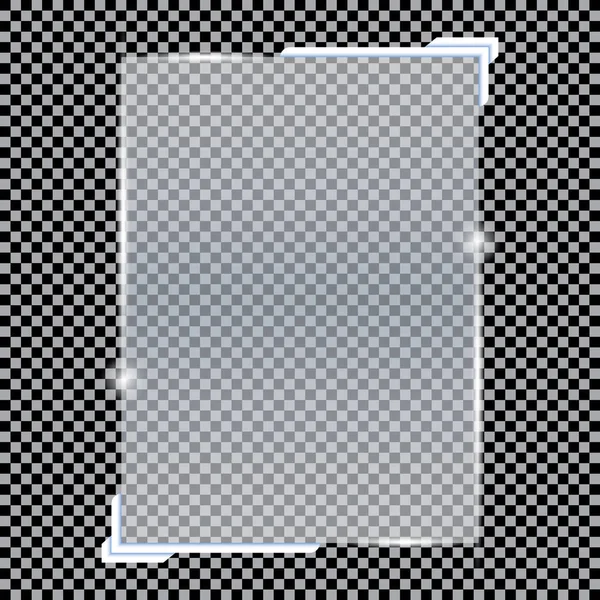 Banner trasparenti isolati. Illustrazione vettoriale — Vettoriale Stock