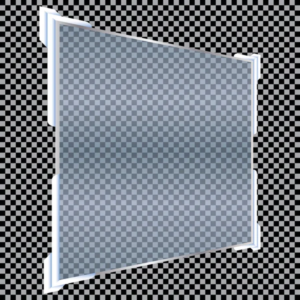 分離した透明なバナー。ベクトル図 — ストックベクタ