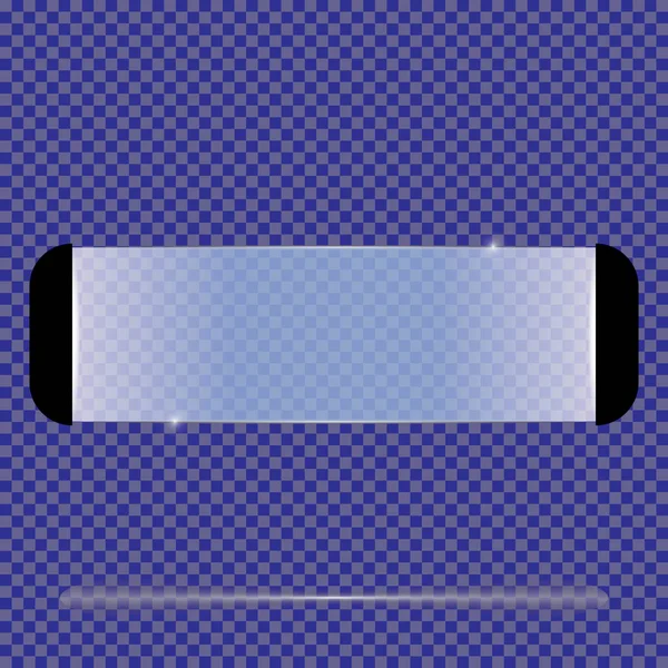 分離した透明なバナー。ベクトル図 — ストックベクタ