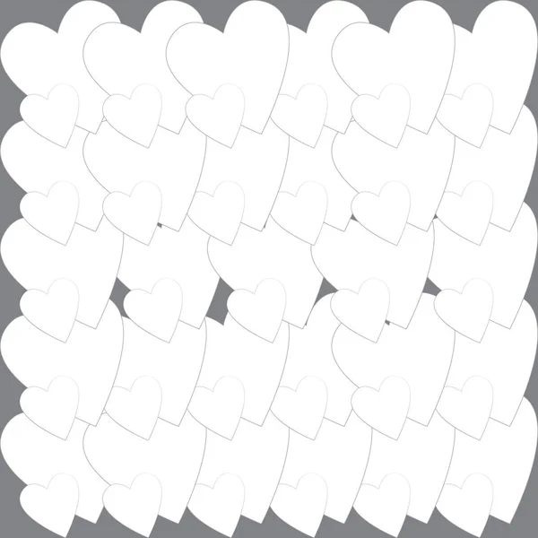 Vektor varrat nélküli mintát. Egyszerű ismétlődő textúrához kaotikus szívvel. Stílusos csípő textúra. — Stock Vector