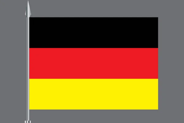 Germany flag, official colors and proportion correctly. National Germany flag. Vector illustration. EPS10. — Stock Vector