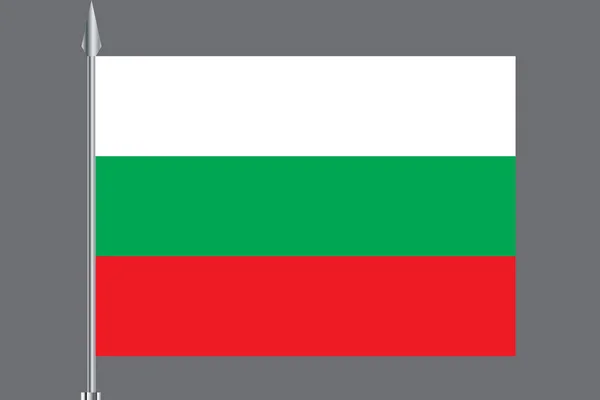 Bandera de Bulgaria, proporción oficial correcta. Bandera nacional de Bulgaria. Ilustración vectorial plana. EPS10 . — Archivo Imágenes Vectoriales