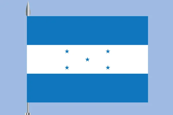Honduras zászló, hivatalos színek, és a megfelelő arányban. Honduras zászlaja vektor. Honduras zászló vektoros illusztráció. Honduras zászló vector háttér. Hondurasi banner. Hondurasi banner vektor. — Stock Vector