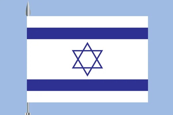 Vektor Israel Flagge, Israel Flagge Abbildung, Israel Flagge Bild, Israel Flagge Bild, — Stockvektor