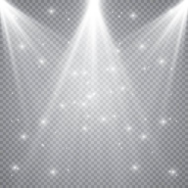 Sahne aydınlatma, kareli koyu arka plan üzerinde şeffaf etkileri. Sahne ışıkları ile parlak aydınlatma.