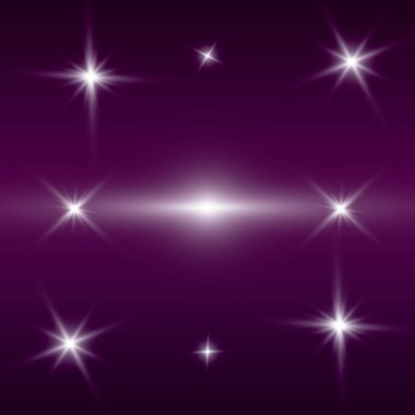  Işık. Mor bir arka plan üzerinde konser aydınlatma. 