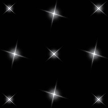 Parlayan ışıklar, yanıp söner, patlamalar ve yıldız etkisi. Özel efekt, arka plan üzerinde siyah izole