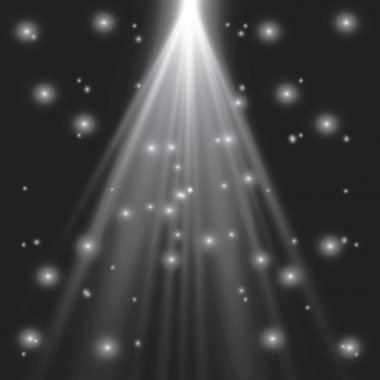 Sahne aydınlatma, kareli koyu arka plan üzerinde şeffaf etkileri. Sahne ışıkları ile parlak aydınlatma.