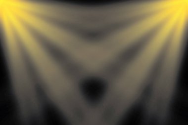 Sahne aydınlatma, kareli koyu arka plan üzerinde şeffaf etkileri. Sahne ışıkları ile parlak aydınlatma.