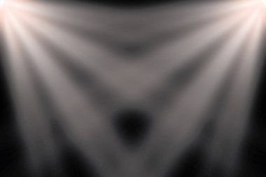 Sahne aydınlatma, kareli koyu arka plan üzerinde şeffaf etkileri. Sahne ışıkları ile parlak aydınlatma.