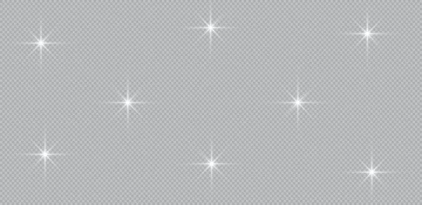 Jeu de Lentilles transparentes et effets d'éclairage — Image vectorielle