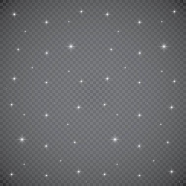 Şeffaf Mercek Fişekleri ve Işıklandırma Efektleri Kümesi