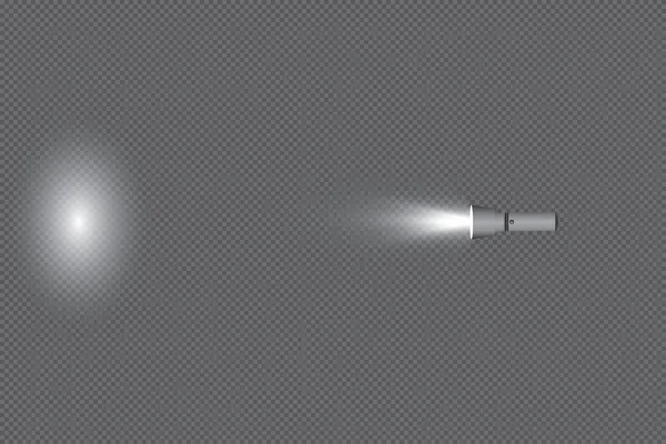 Světlo lucerny na průhledném pozadí — Stockový vektor