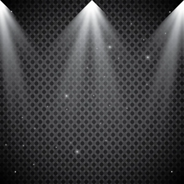 Olay yeri aydınlatma koleksiyonu, şeffaf efektler. Sahne ışıklarıyla parlak ışıklandırma.