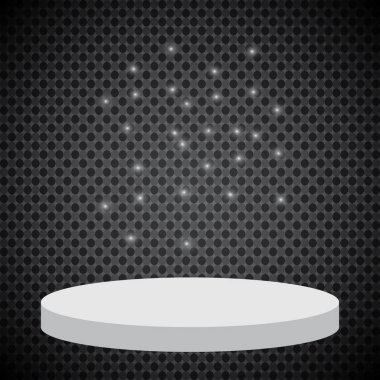 Vektör projektör. Sahne. Işık efektleri.