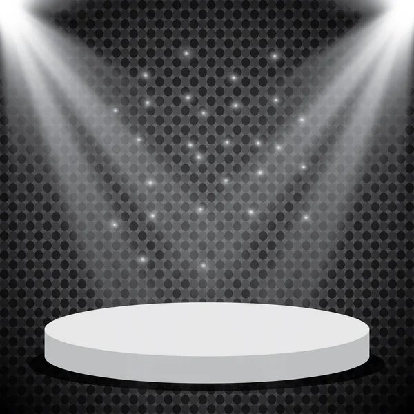 Vektör projektör. Sahne. Işık efektleri.