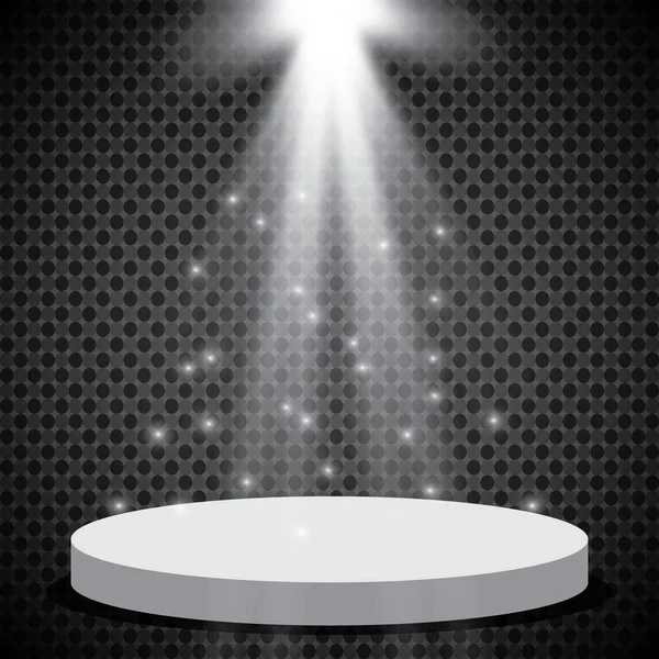 Vektör projektör. Sahne. Işık efektleri.