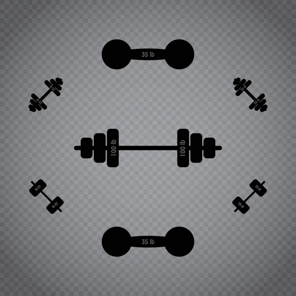 Fitness eğitmenleri, simgeleri şeffaf bir arka plan üzerinde.