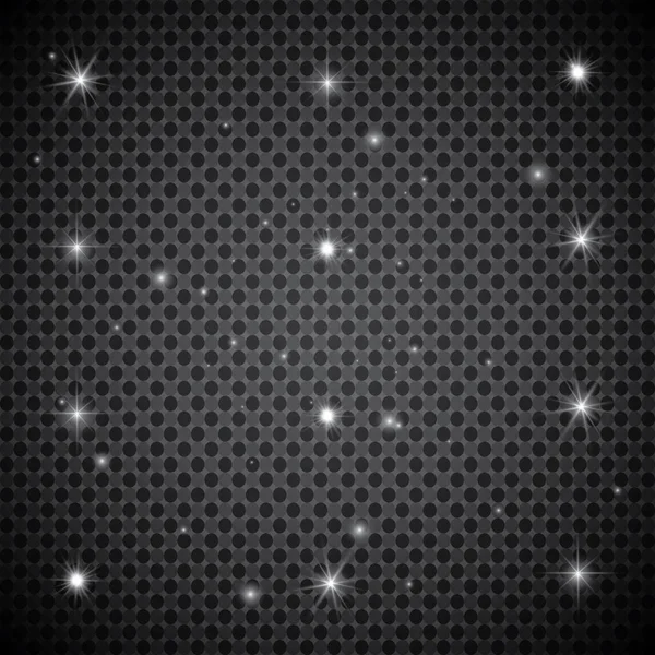 Parlayan ışıklar efekt, parlama, patlama ve yıldızlar. Şeffaf arkaplanda özel efekt izole edildi