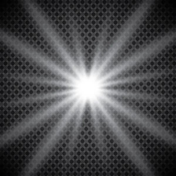 White glowing light burst explosion with transparent. Vector illustration for cool effect decoration with ray sparkles. Bright star. Transparent shine gradient glitter, bright flare. Glare texture. — Stock Vector