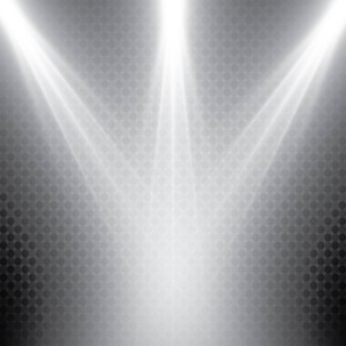 Vektör projektör. Sahne. Işık efektleri.