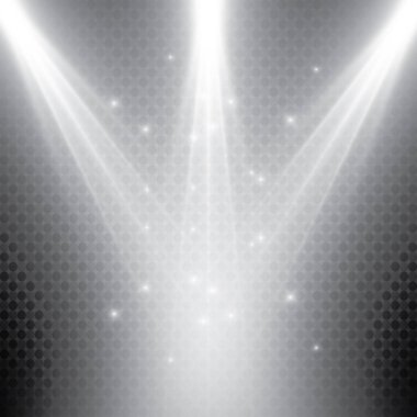 Vektör projektör. Sahne. Işık efektleri.