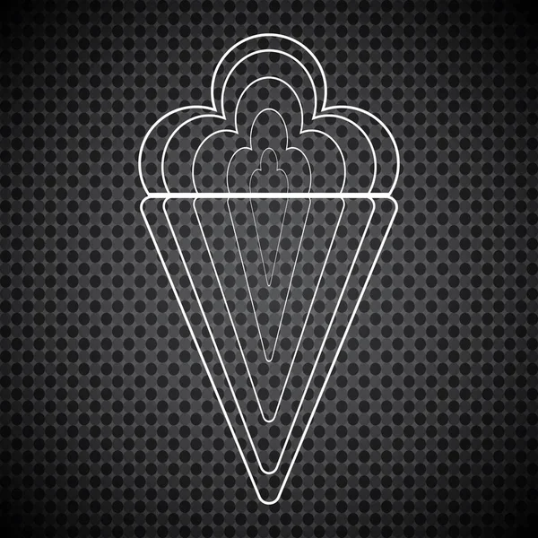 Sorvete variedade cone, Vector Ilustração — Vetor de Stock