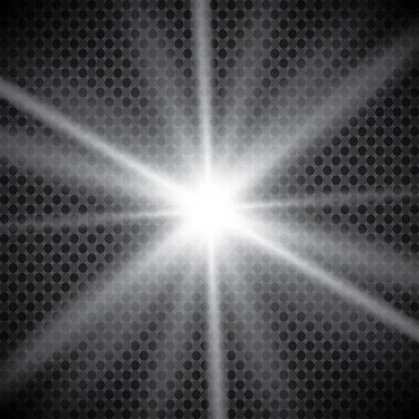 Saydam bir arka plan üzerinde izole ışıkları parlayan kümesi. Flaş ışınları ve bir projektör ile yanıp söner. Işık efekti kızdırma. Sparkles ile yıldızı parladı.