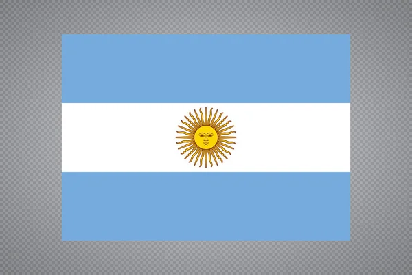 Vector aislado bandera argentina original y simple en colores oficiales y Proporción Correctamente — Vector de stock