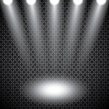 Aydınlatma sahneleri, şeffaf bir arka plan şeffaf etkileri. Sahne ışıkları ile parlak aydınlatma.