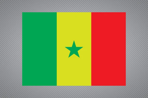 Vektor Senegals flagga, Senegal flagga illustration, Senegal flagga bild, Senegal Flaggbilden — Stock vektor