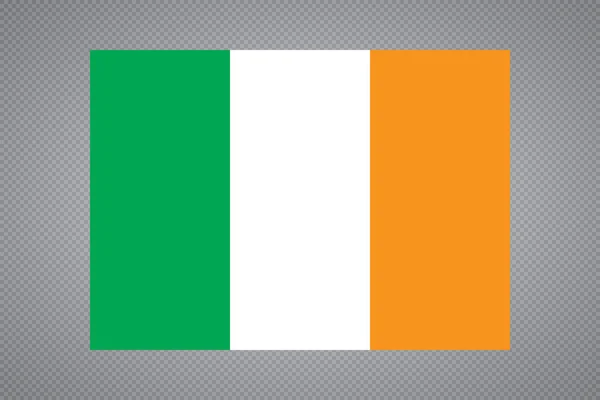 Irská vlajka s přechodem barev - vektorové grafiky — Stockový vektor