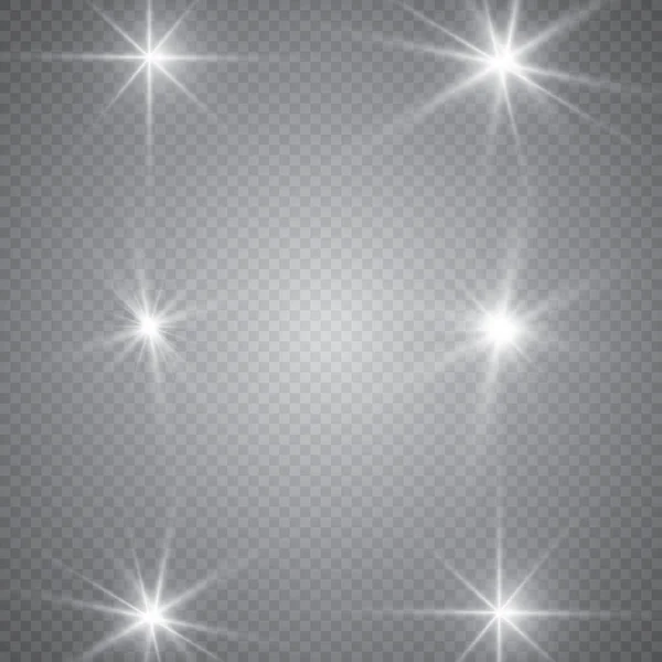 照明フレアの概要画像 セット — ストックベクタ