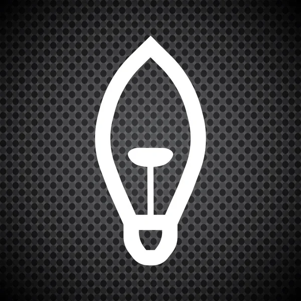 Symbolvektor Der Glühbirne Isoliert Auf Weißem Hintergrund Ideenschild Lösung Denkkonzept — Stockvektor