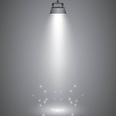 Sahne aydınlatma, kareli koyu arka plan üzerinde şeffaf etkileri. Sahne ışıkları ile parlak aydınlatma.