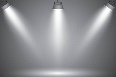 Sahne aydınlatma, kareli koyu arka plan üzerinde şeffaf etkileri. Sahne ışıkları ile parlak aydınlatma.